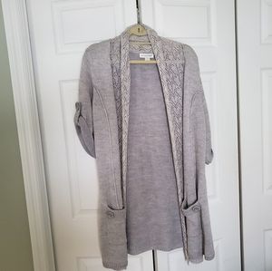 Short sleeve cardigan sweater